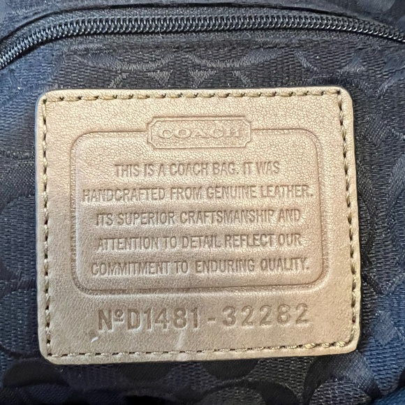 Coach Bleecker Leather Bag 32282 – Large Slouchy Bucket / Duffle – Olive Green - Picture 12 of 13